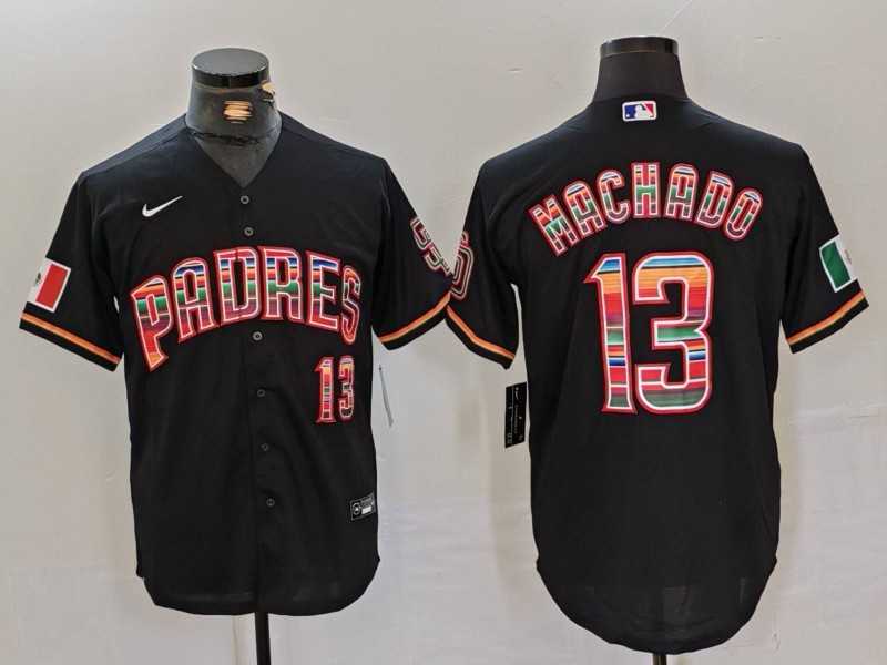 Men's San Diego Padres #13 Manny Machado Black Mexico Cool Base Stitched Jersey Dzhi,We sell and wholesale Men's San Diego Padres #13 Manny Machado Black Mexico Cool Base Stitched Jersey Dzhi on line form chian!